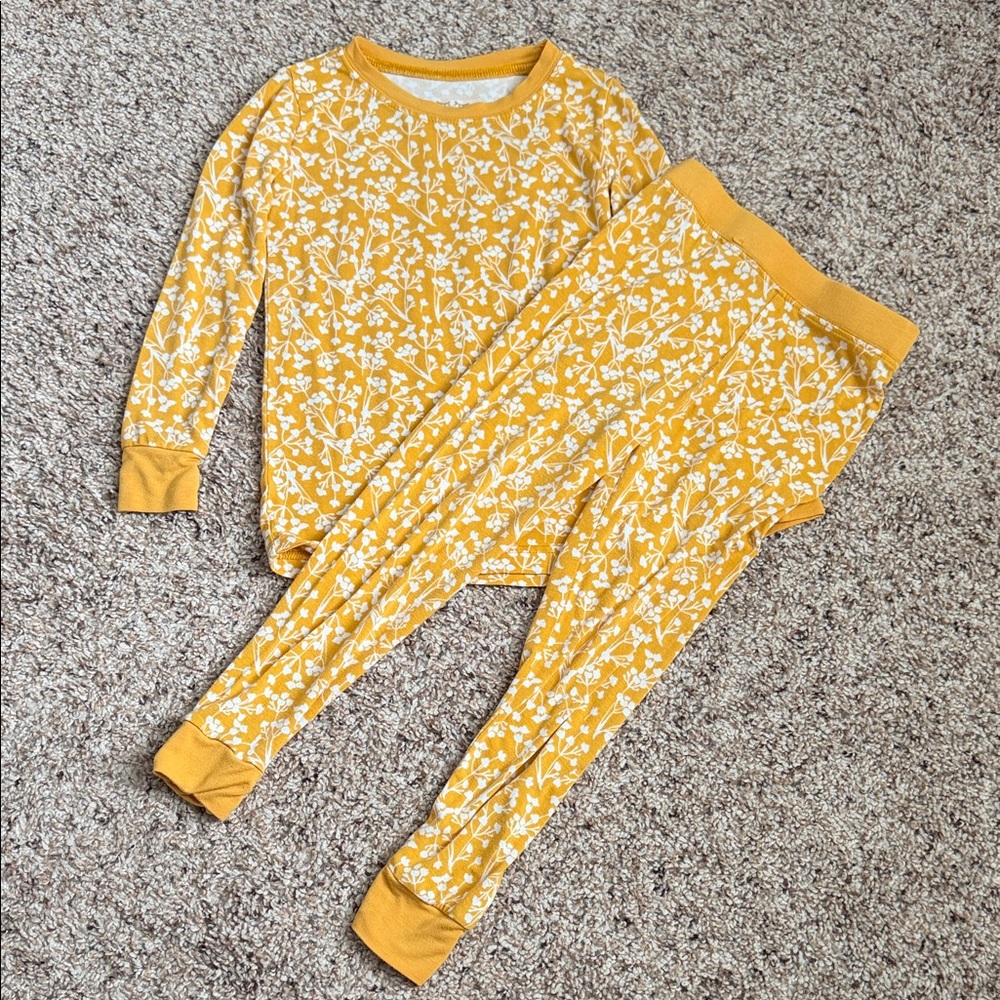 LITTLE SLEEPIES GOLDEN POPPIES TWO PIECE PAJAMA SET